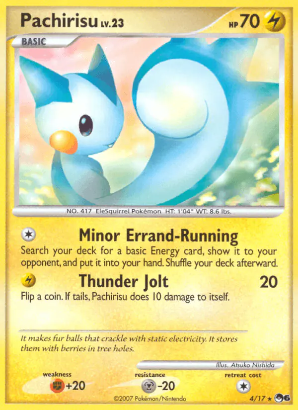 Carta Pachirisu 4/17 de POP Series 6