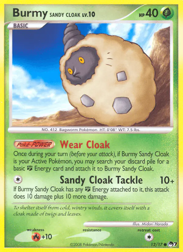 Carta Burmy Sandy Cloak 12/17 de POP Series 7