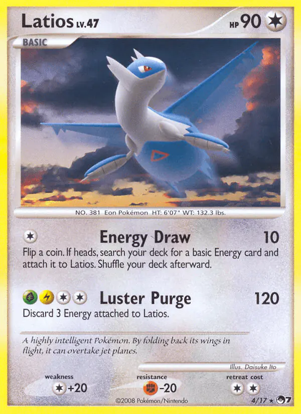 Carta Latios 4/17 de POP Series 7
