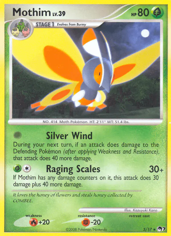 Carta Mothim 5/17 de POP Series 7