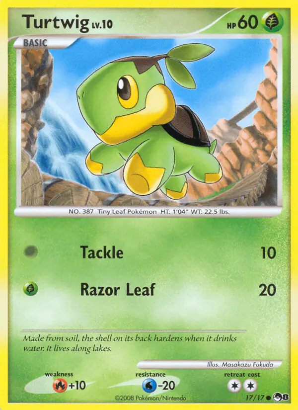 Carta Turtwig 17/17 de POP Series 8
