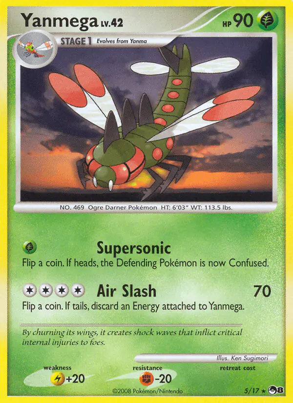 Carta Yanmega 5/17 de POP Series 8