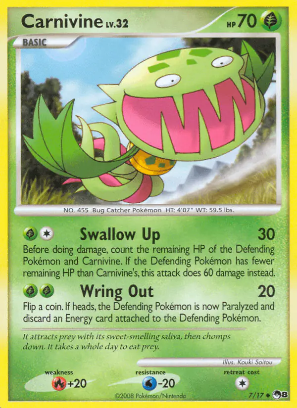 Carta Carnivine 7/17 de POP Series 8