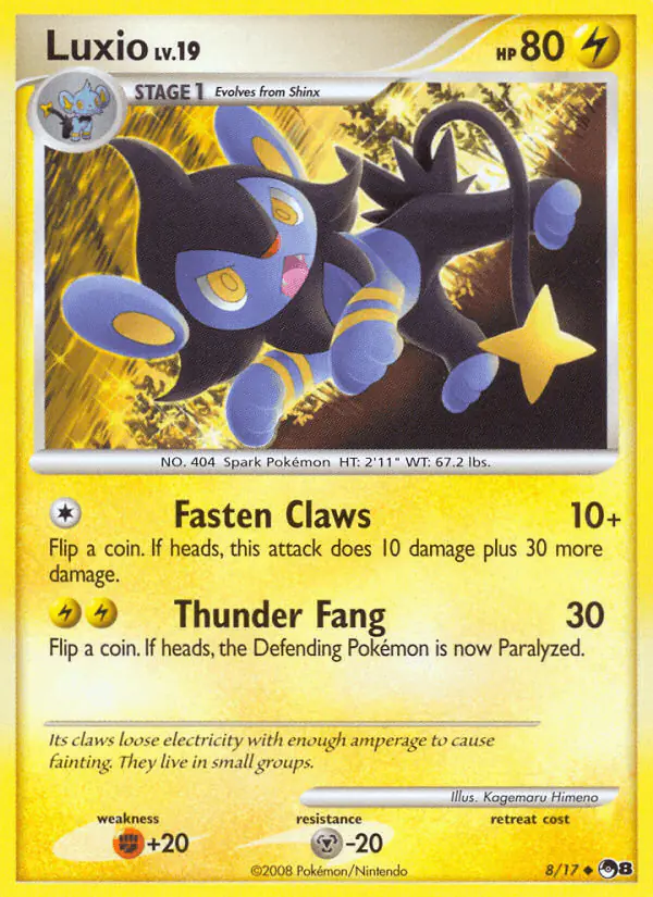 Carta Luxio 8/17 de POP Series 8