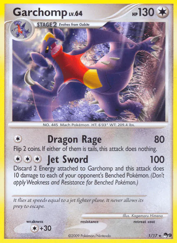 Carta Garchomp 1/17 de POP Series 9