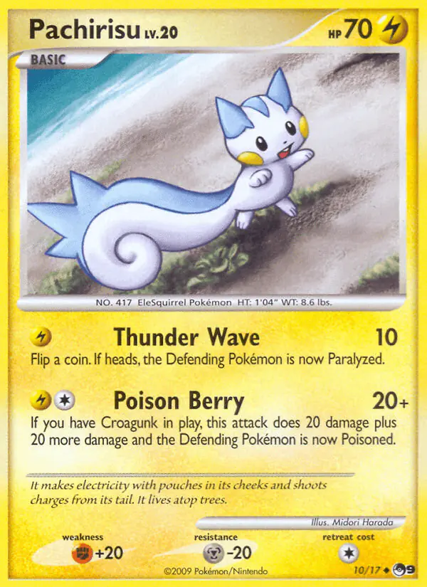 Carta Pachirisu 10/17 de POP Series 9