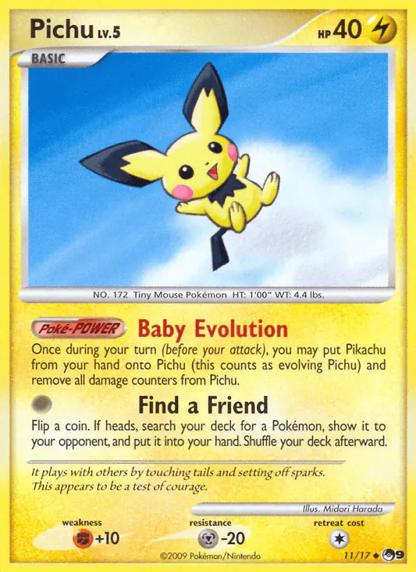 Carta Pichu 11/17 de POP Series 9