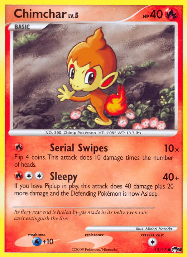 Carta Chimchar 13/17 de POP Series 9