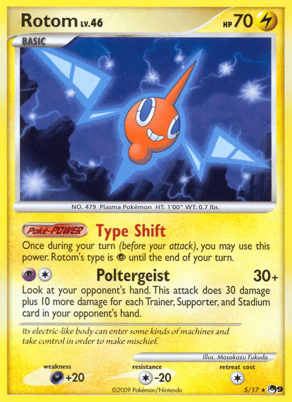 Carta Rotom 5/17 de POP Series 9