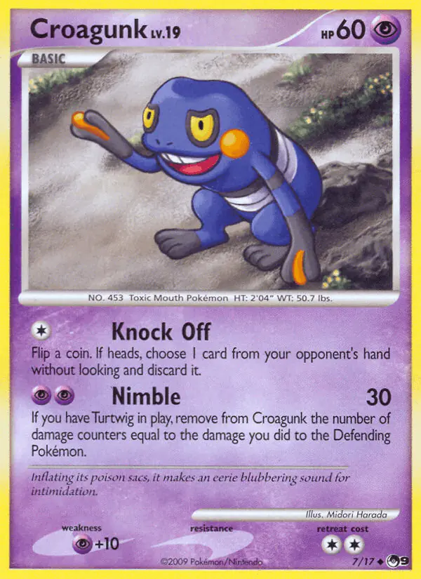 Carta Croagunk 7/17 de POP Series 9