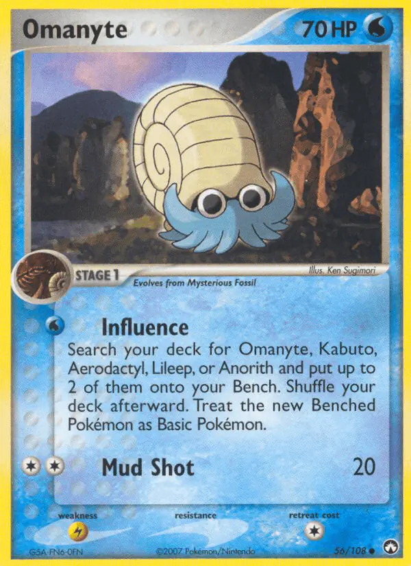 Carta Omanyte 56/108 de Power Keepers