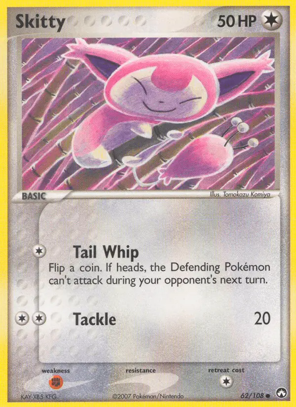 Carta Skitty 62/108 de Power Keepers