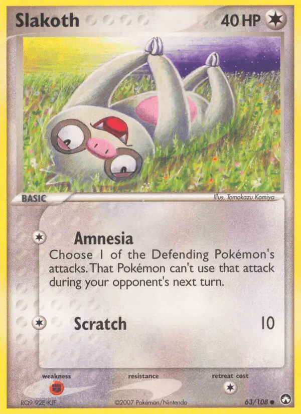 Carta Slakoth 63/108 de Power Keepers