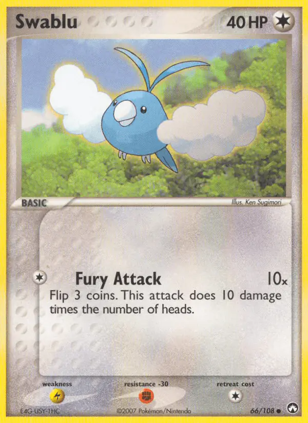 Carta Swablu 66/108 de Power Keepers