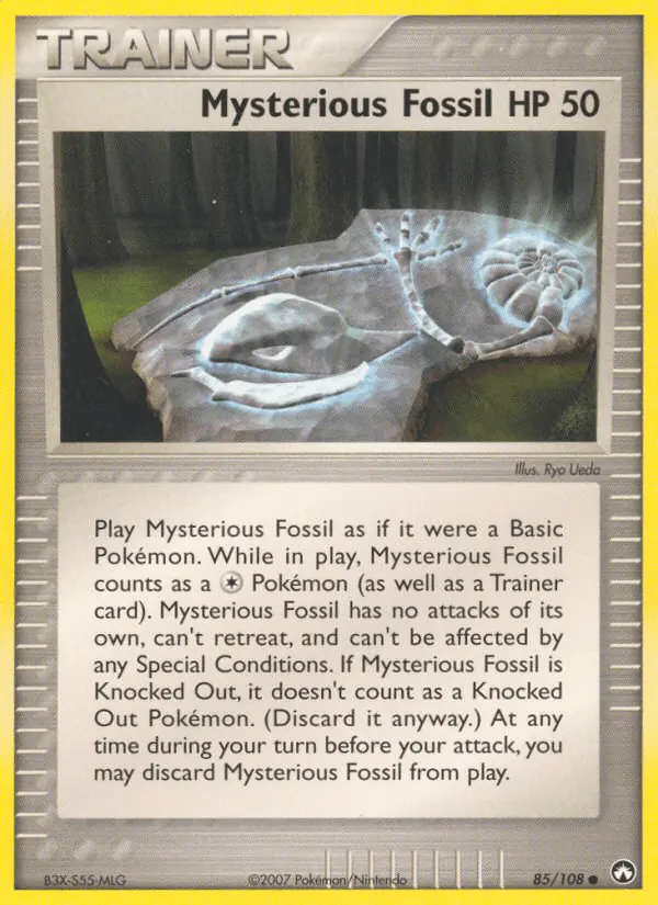 Carta Mysterious Fossil 85/108 de Power Keepers