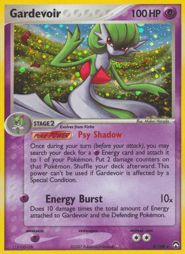 Carta Gardevoir 9/108 de Power Keepers