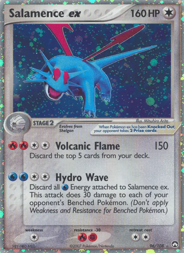Carta Salamence ex 96/108 de Power Keepers