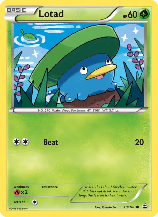 Carta Lotad 10/160 de Primal Clash