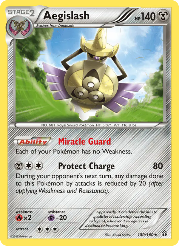 Carta Aegislash 100/160 de Primal Clash