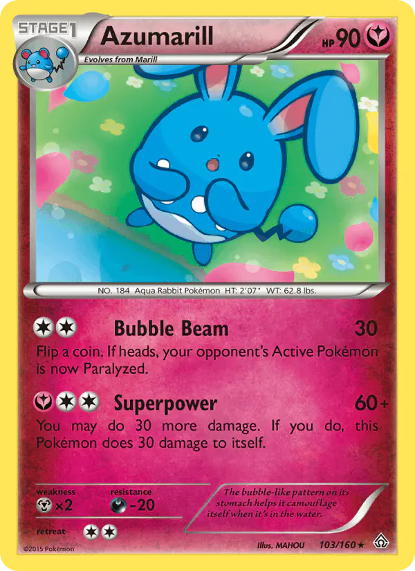 Carta Azumarill 103/160 de Primal Clash