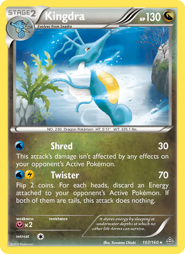 Carta Kingdra 107/160 de Primal Clash