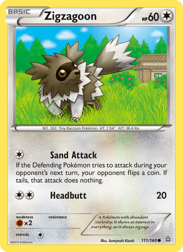 Carta Zigzagoon 111/160 de Primal Clash