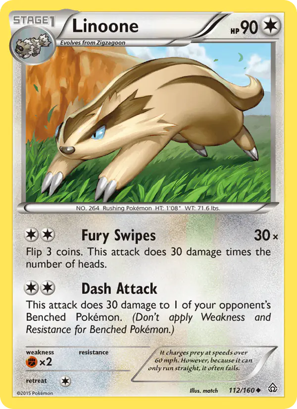 Carta Linoone 112/160 de Primal Clash