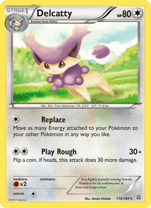 Carta Delcatty 114/160 de Primal Clash