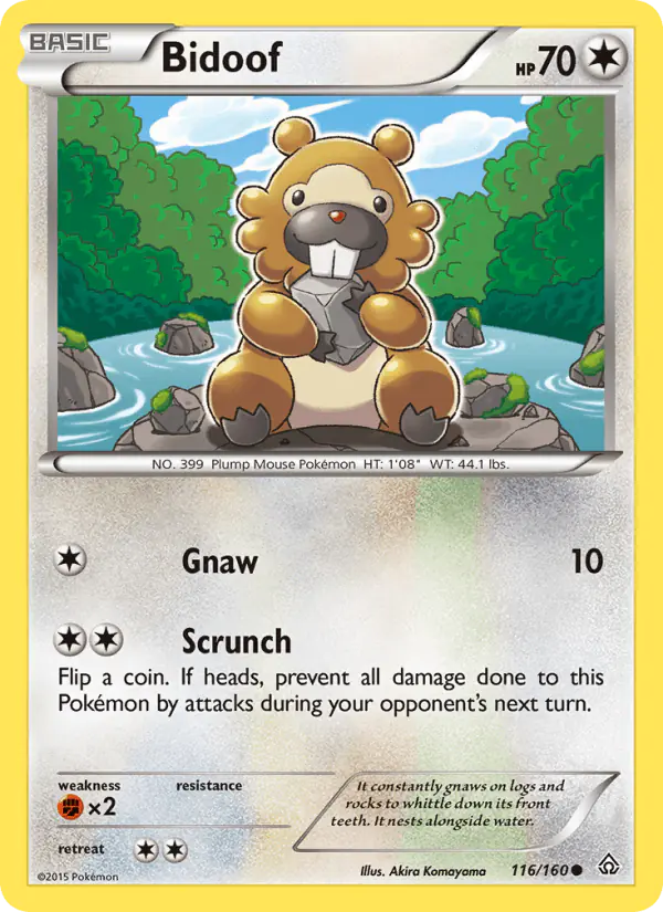 Carta Bidoof 116/160 de Primal Clash