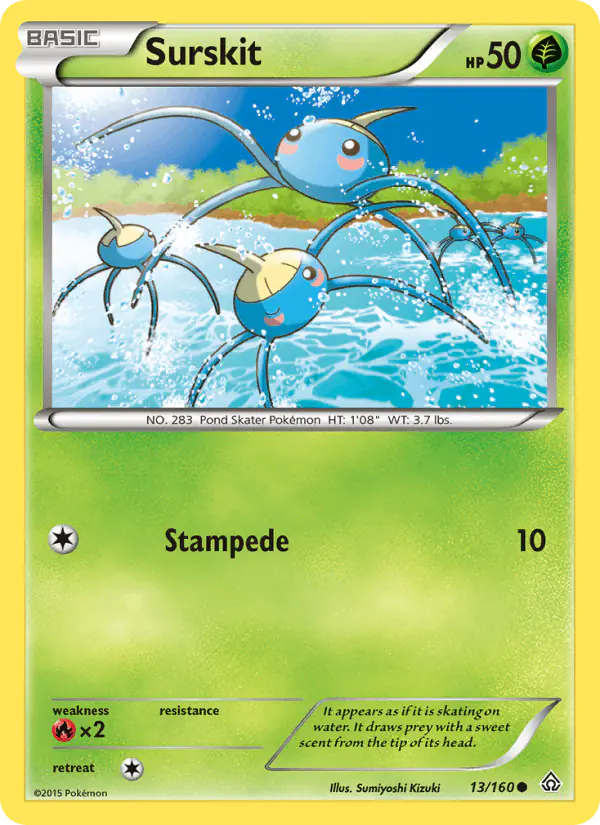 Carta Surskit 13/160 de Primal Clash