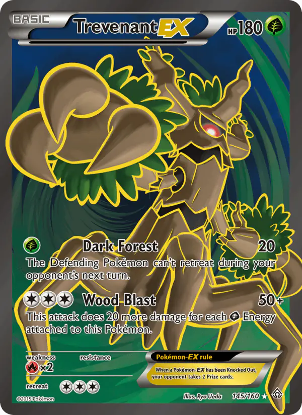 Carta Trevenant EX 145/160 de Primal Clash