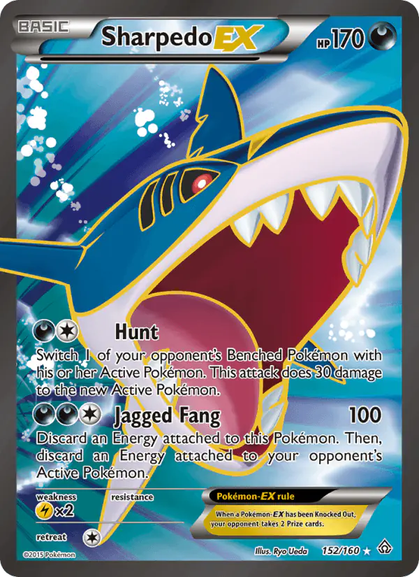 Carta Sharpedo EX 152/160 de Primal Clash
