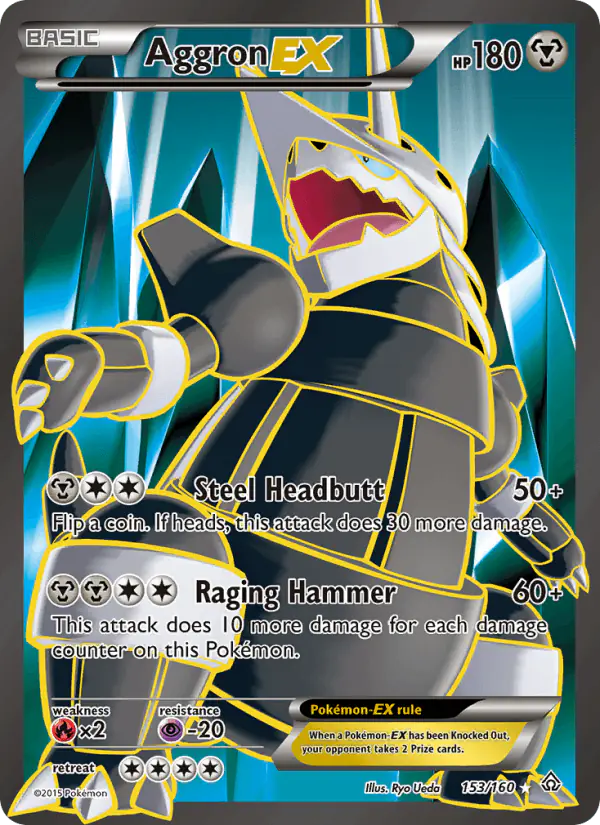 Carta Aggron EX 153/160 de Primal Clash