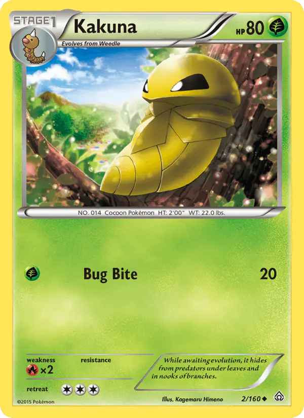 Carta Kakuna 2/160 de Primal Clash