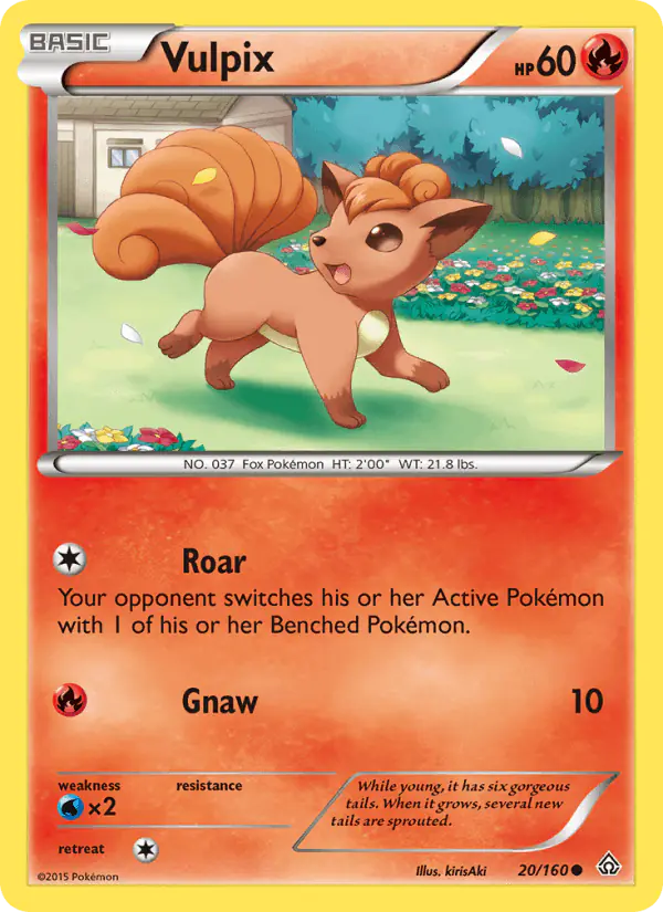 Carta Vulpix 20/160 de Primal Clash