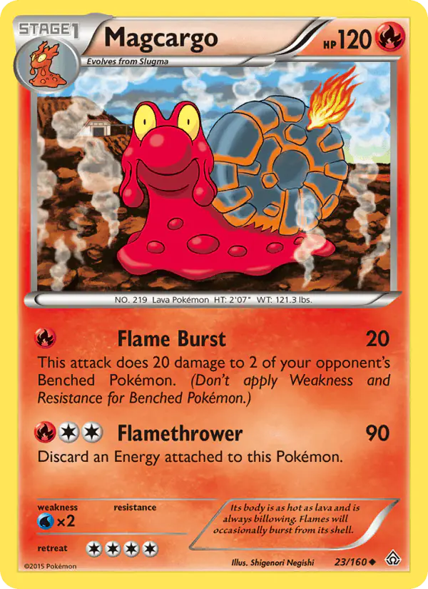 Carta Magcargo 23/160 de Primal Clash