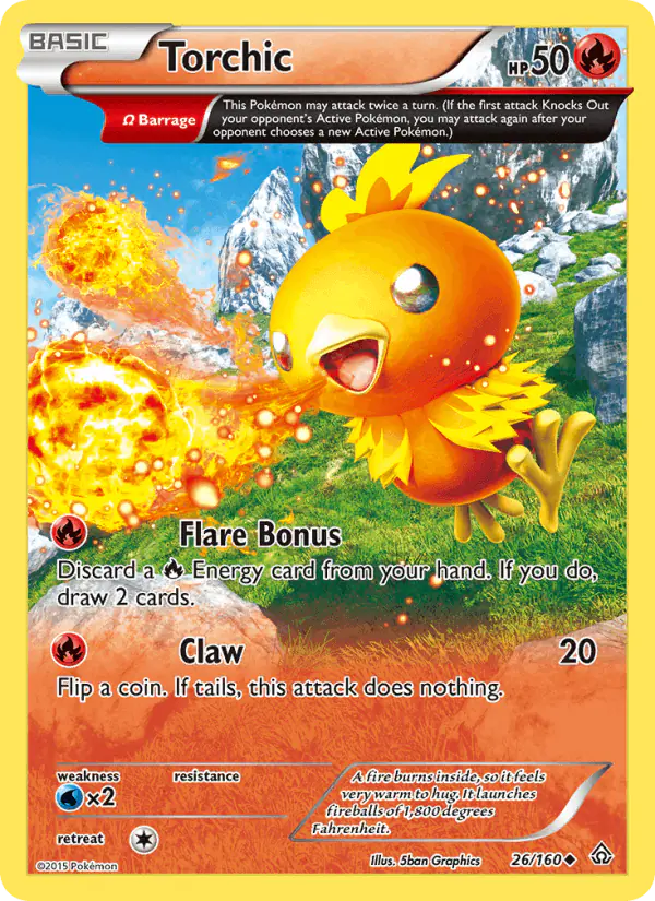 Carta Torchic 26/160 de Primal Clash