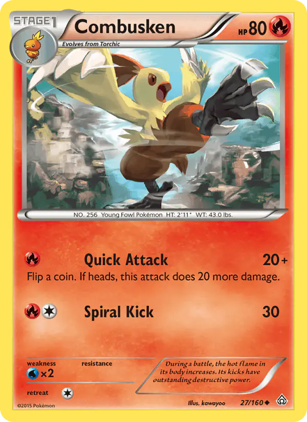 Carta Combusken 27/160 de Primal Clash