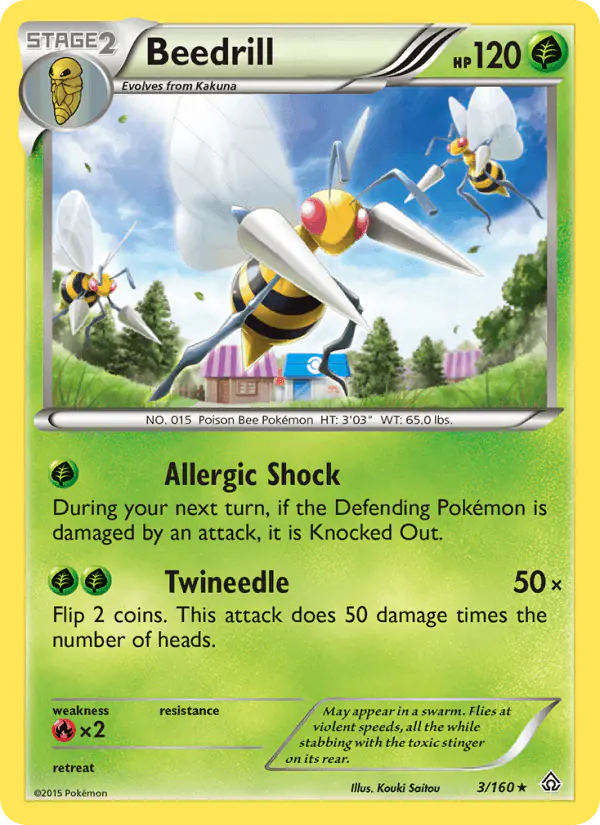 Carta Beedrill 3/160 de Primal Clash