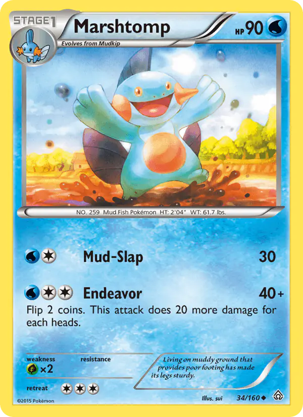 Carta Marshtomp 34/160 de Primal Clash