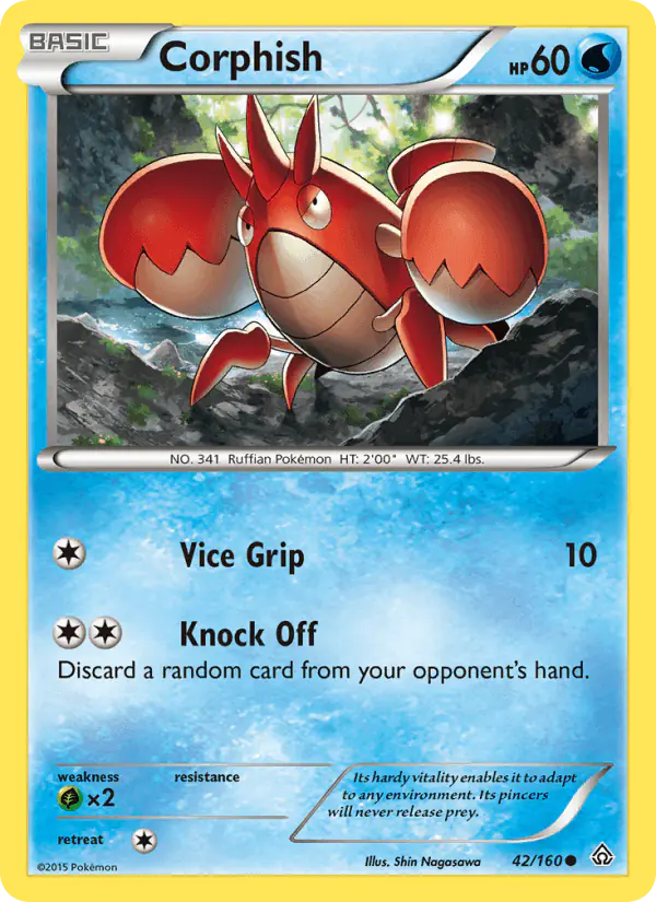 Carta Corphish 42/160 de Primal Clash