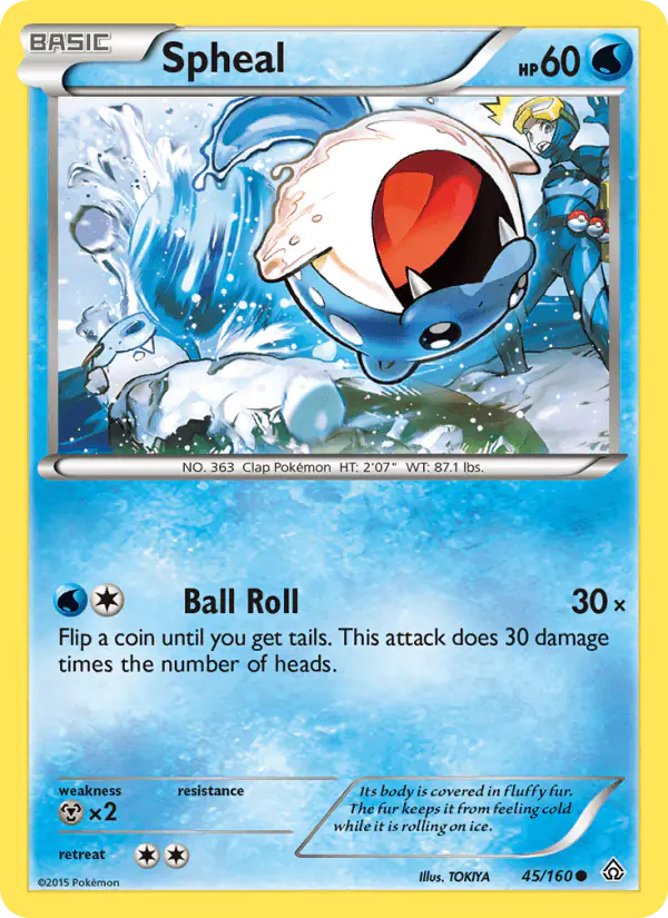 Carta Spheal 45/160 de Primal Clash