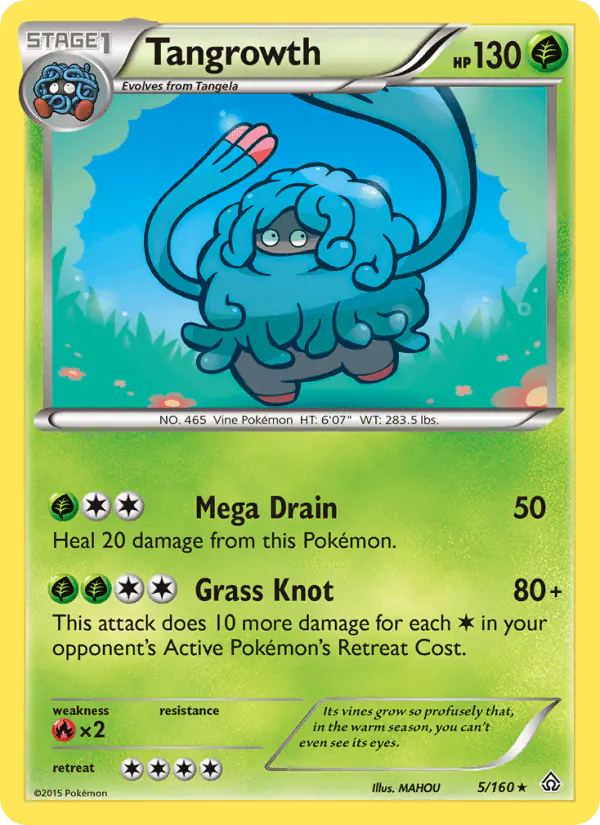 Carta Tangrowth 5/160 de Primal Clash