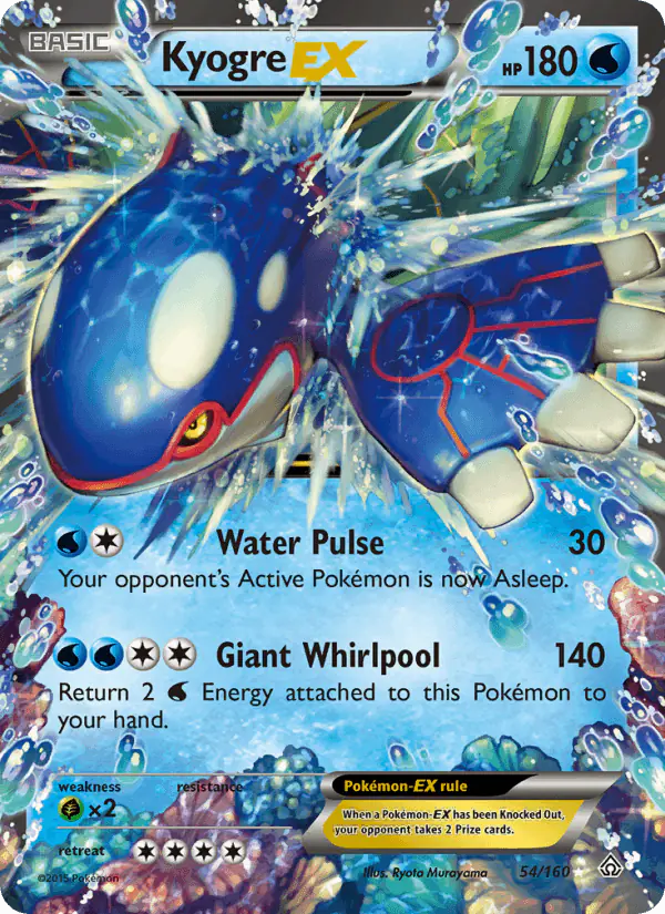 Carta Kyogre EX 54/160 de Primal Clash