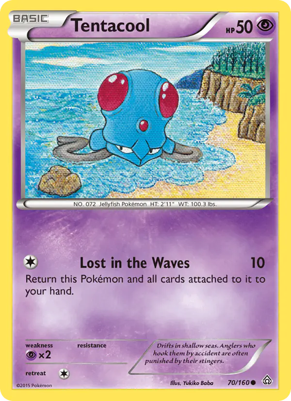 Carta Tentacool 70/160 de Primal Clash