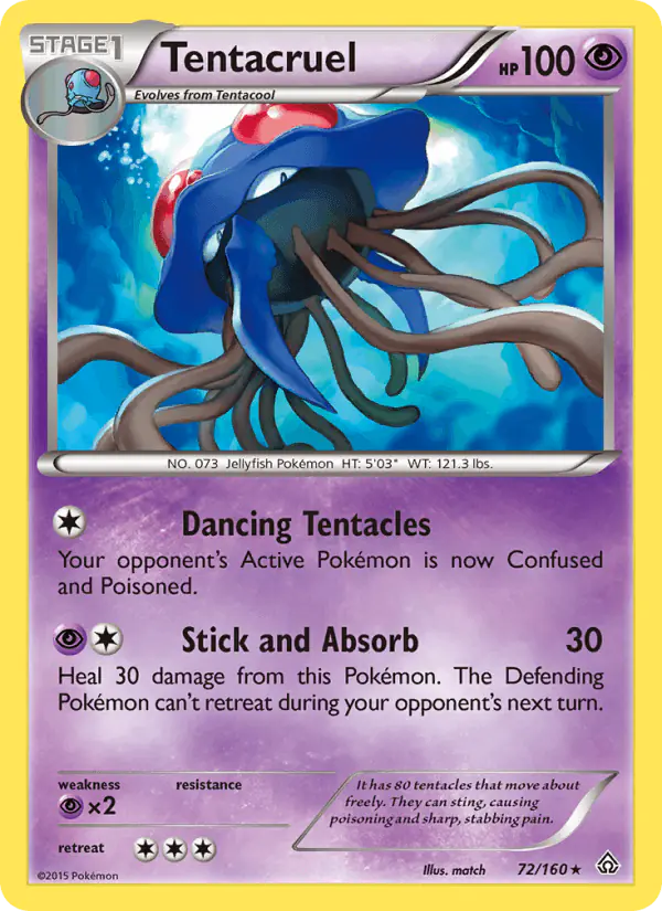 Carta Tentacruel 72/160 de Primal Clash