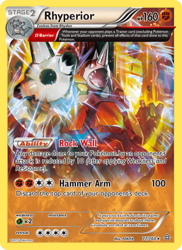 Carta Rhyperior 77/160 de Primal Clash