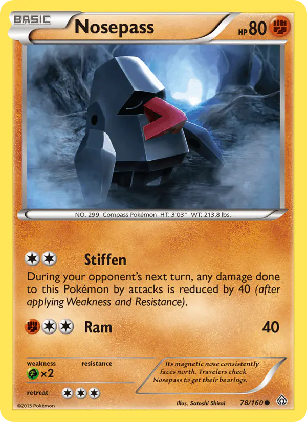 Carta Nosepass 78/160 de Primal Clash