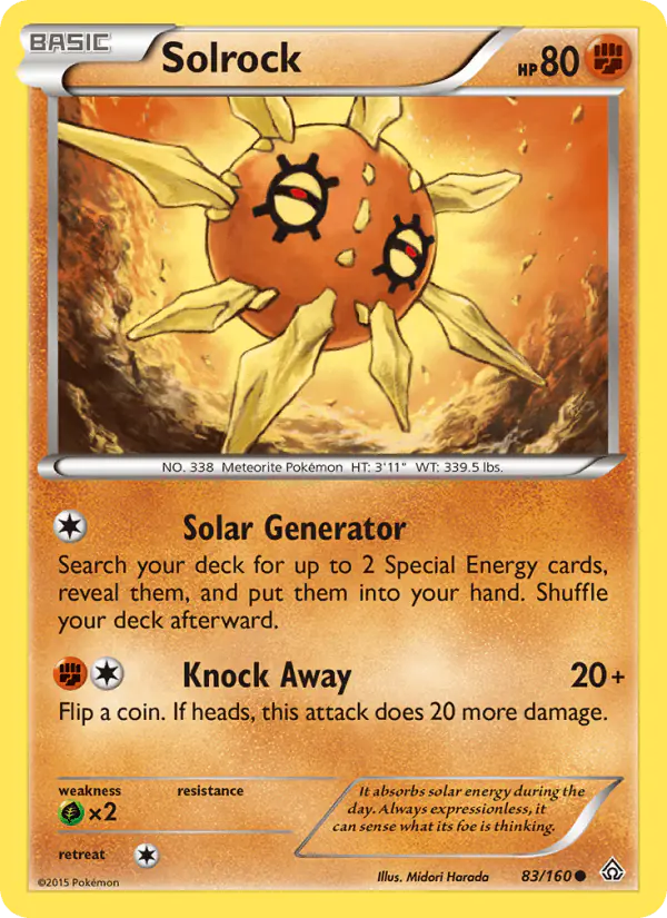 Carta Solrock 83/160 de Primal Clash
