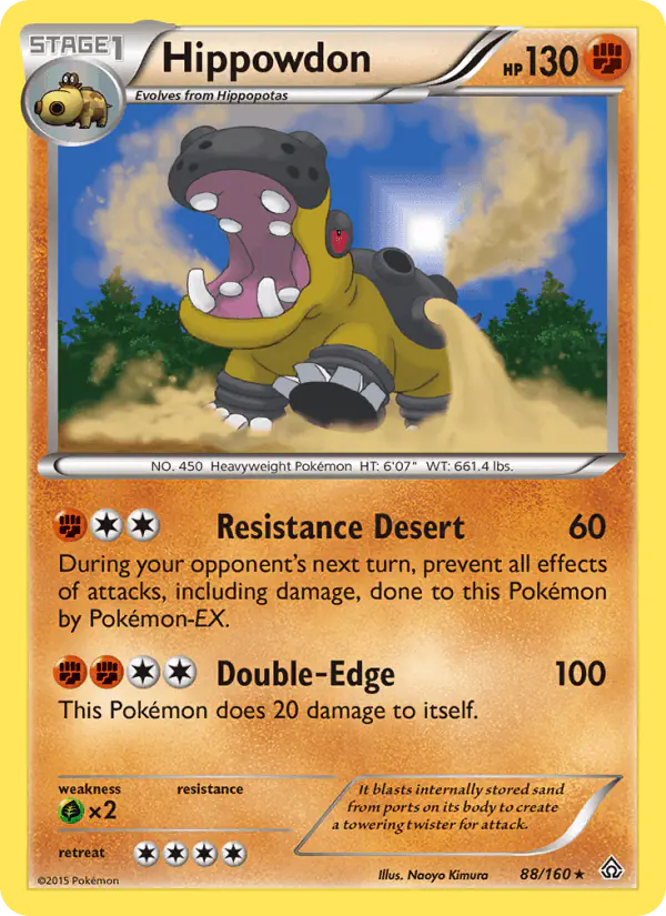 Carta Hippowdon 88/160 de Primal Clash